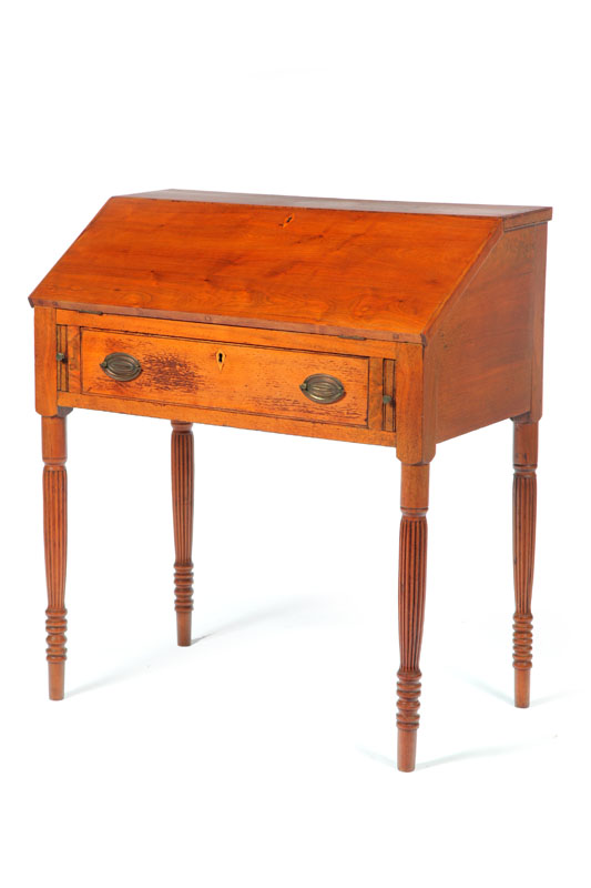 Appraisal: SHERATON DESK Attributed to Virginia early th century walnut and