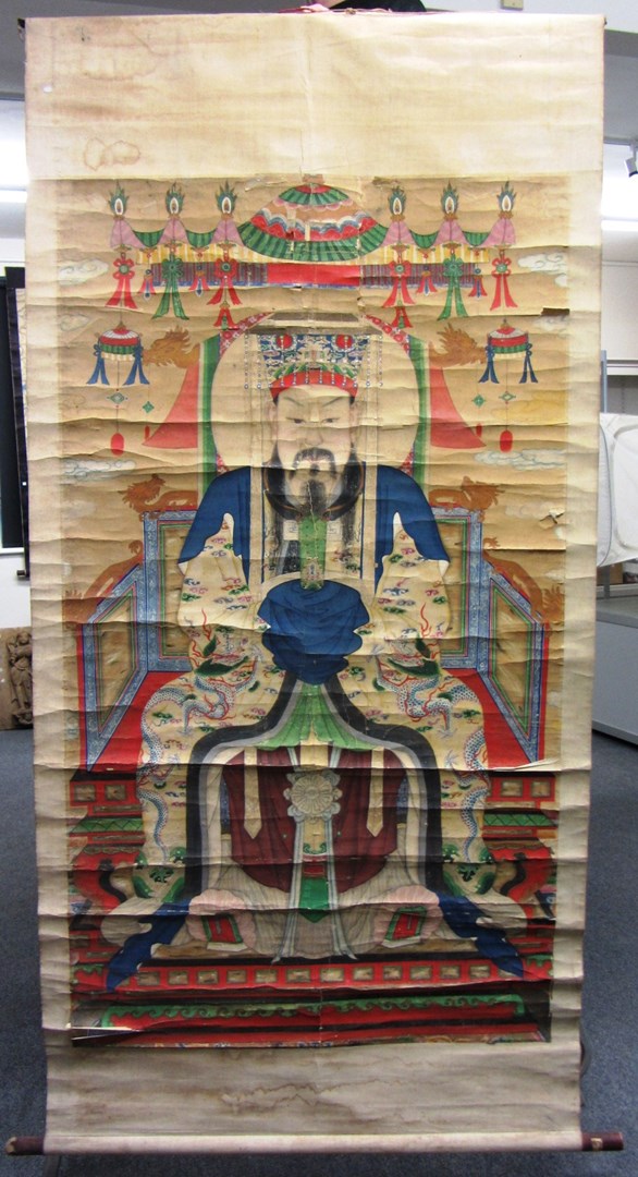 Appraisal: A large group of Chinese scroll paintings l th th