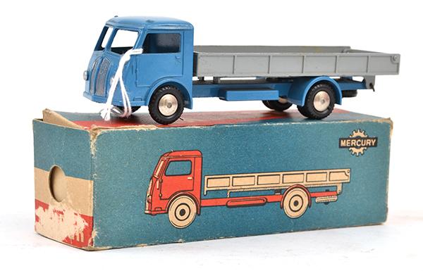 Appraisal: MERCURY A TIPPER TRUCK BLUE AND GREY E BOX F