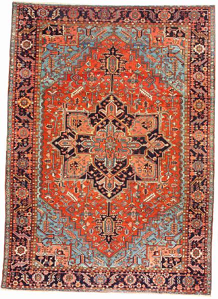 Appraisal: A Heriz carpet Northwest Persia late th century size approximately