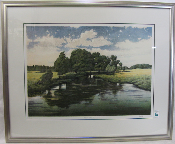 Appraisal: ANTON RIEGO COLOR LITHOGRAPH American th century titled Sangeen River