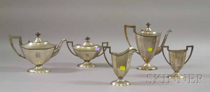 Appraisal: Five-Piece Silver Plated Tea and Coffee Service