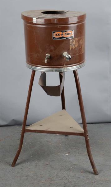 Appraisal: Ice-A-Dor Free Standing Water Cooler This brown floor model cooler