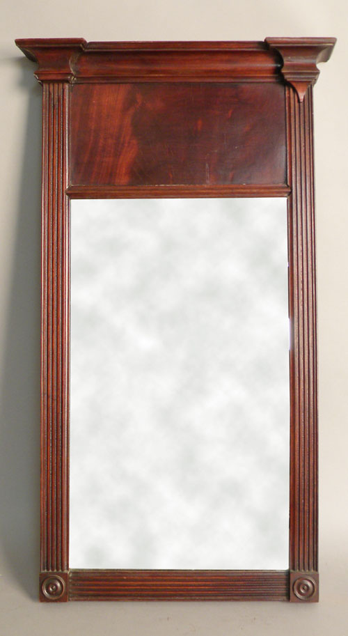 Appraisal: Federal mahogany mirror ca x