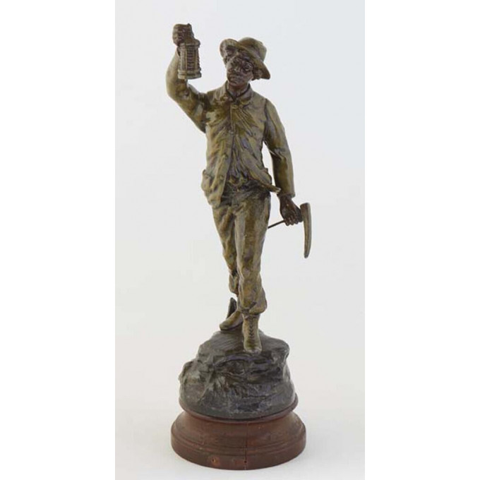 Appraisal: Emil Fuchs - Austrian American The Miner th c patinated