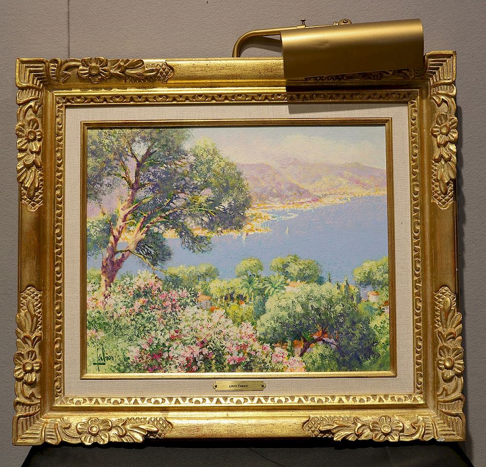 Appraisal: Louis Fabien French b Landscape Painting Louis Fabien Landscape oil