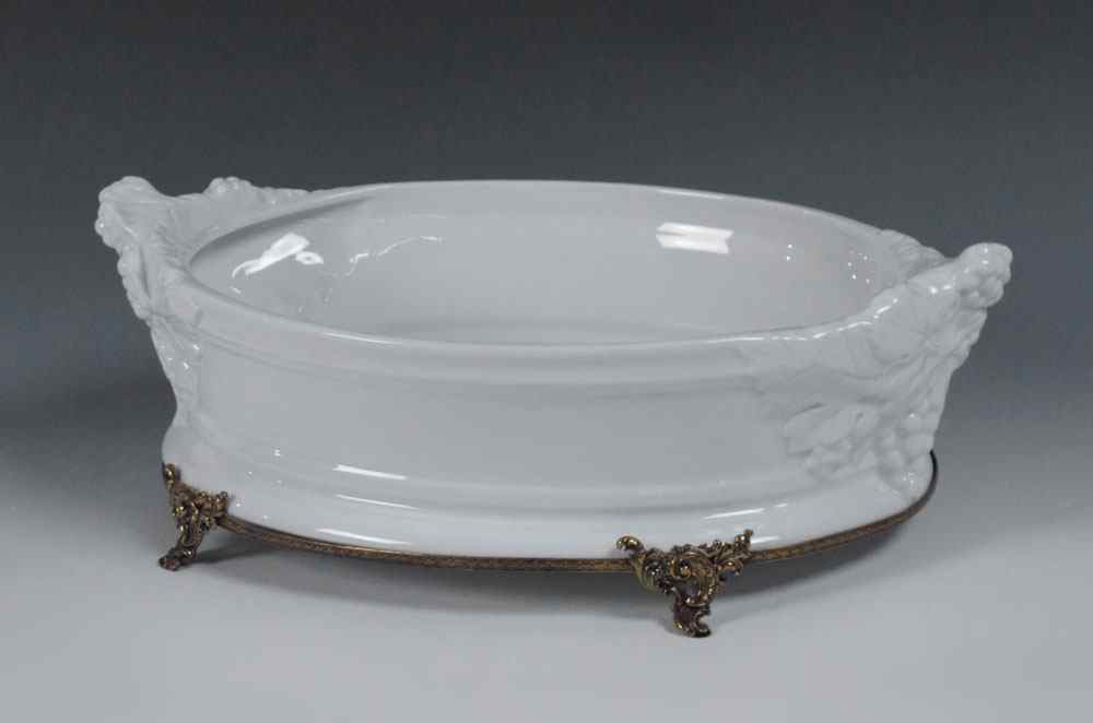 Appraisal: REAL'DARTE PORTUGUESE PORCELAIN CENTERBOWL Blanc de chine porcelain center bowl