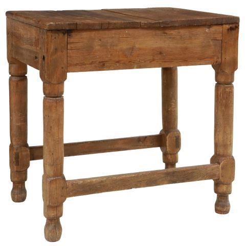 Appraisal: Rustic work table late th early th c plank top