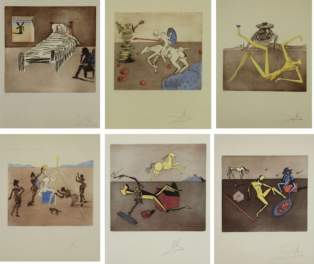 Appraisal: SALVADOR DALI SPANISH - Grouping of Etchings To Include Le