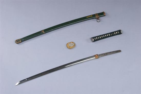 Appraisal: JAPANESE LONG SWORD KATANA Gunto blade and mounts W W