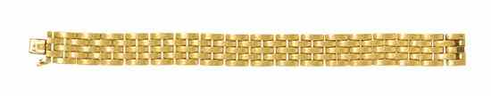 Appraisal: An Karat Yellow Gold Panther Link Bracelet Cartier Stamp Cartier