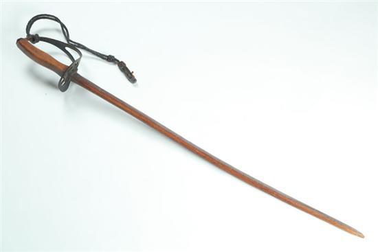 Appraisal: PRACTICE SWORD American or European nd half th century hardwood