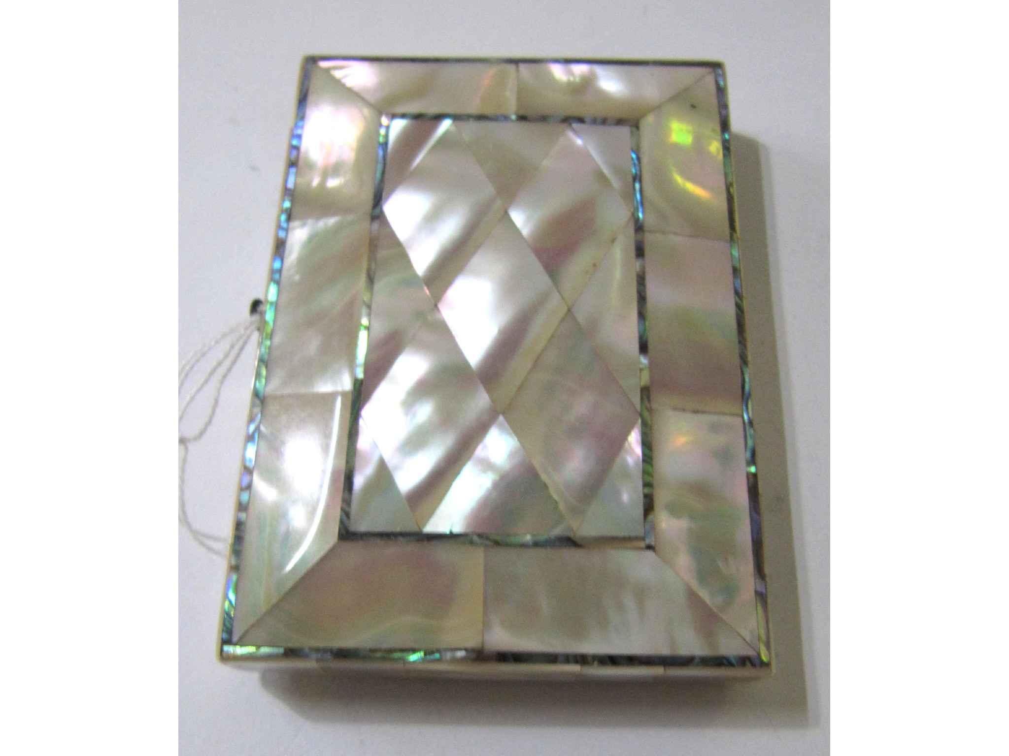 Appraisal: A mother of pearl card wallet