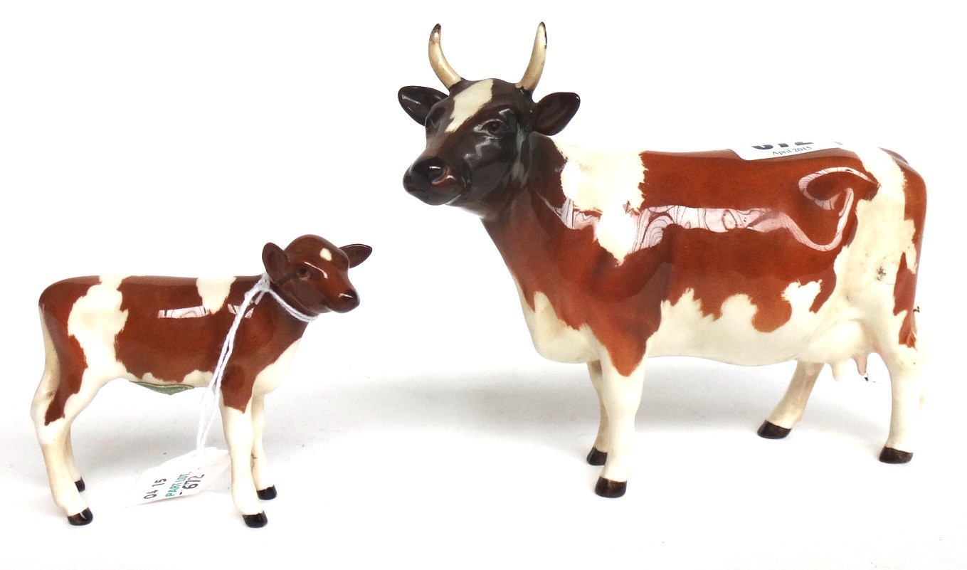 Appraisal: A Beswick Ayrshire cow 'Ch Ickham Bessie' No and an