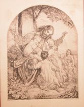 Appraisal: Istvan Prihoda Hungarian b Black and white etching of Jesus