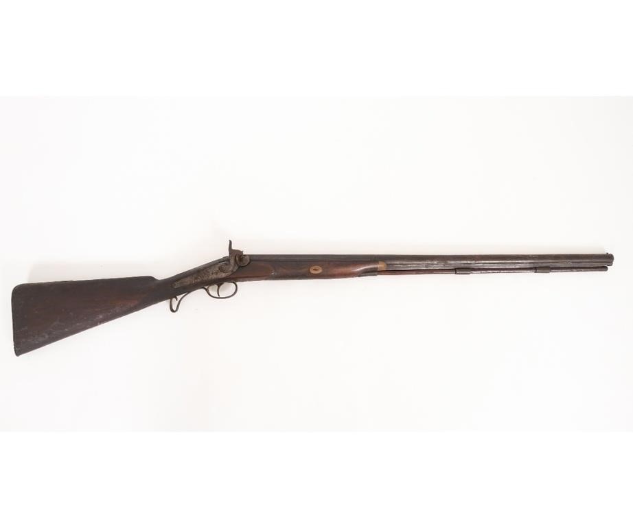 Appraisal: Antique percussion youth rifle th c l Condition Rust wear