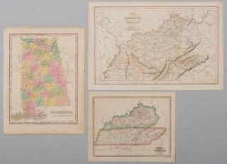 Appraisal: th cent AL KY TN Maps st item Map of