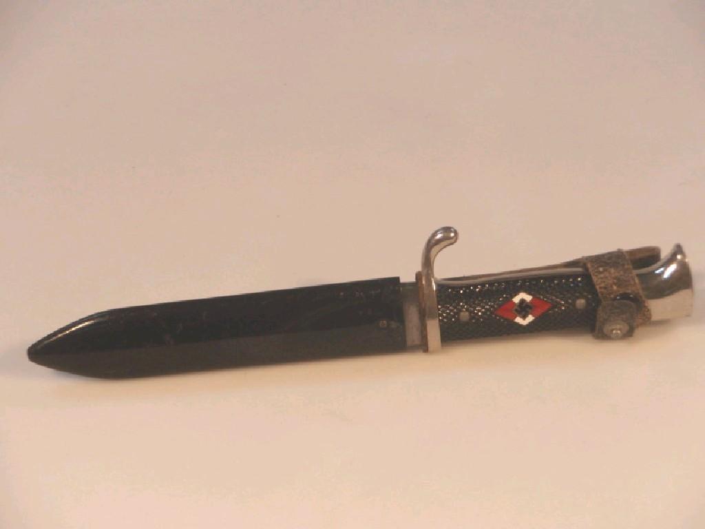 Appraisal: A Third Reich Hitler Youth dagger the cm blade marked