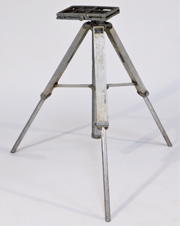 Appraisal: BRUNEAU'S PNEUMATIC ALUMINUM TRIPOD Bruneau's Pneumatic Aluminum Tripod Approximately inches