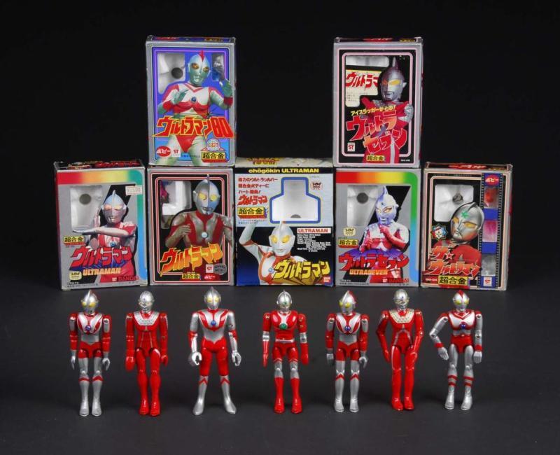 Appraisal: Lot of Die-Cast Figures from Ultraman Description Japanese Made by