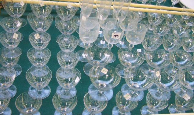 Appraisal: A part suite of Bacccarat crystal stemware in the 'Normandie'