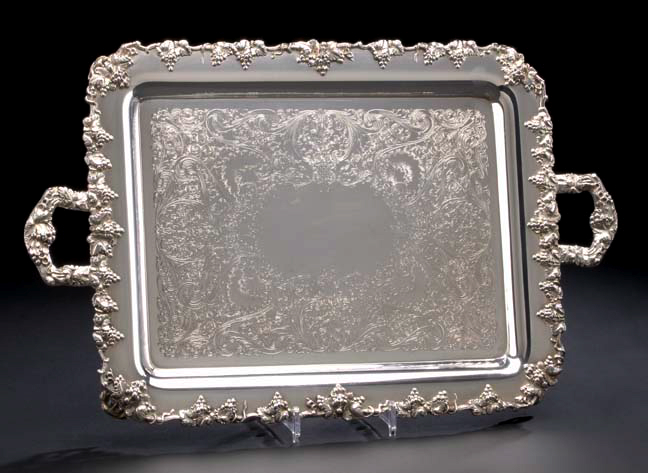 Appraisal: American Silverplate Vintage Tray second quarter th century by the