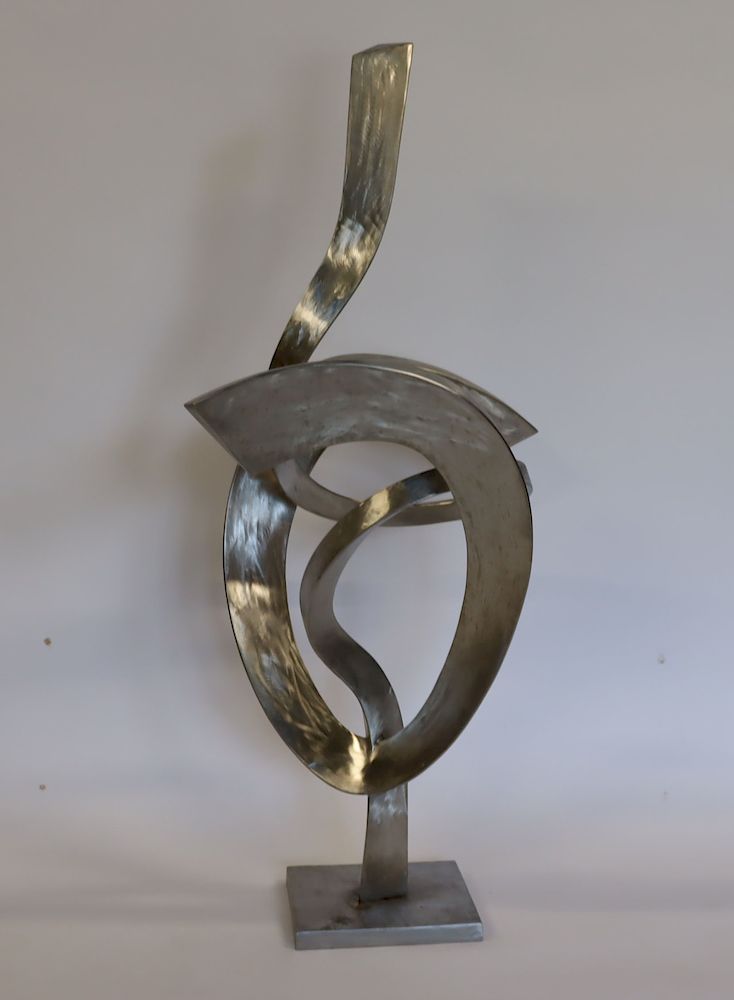 Appraisal: Hermann Wiemann born USA Signed Steel Sculpture Signed and dated