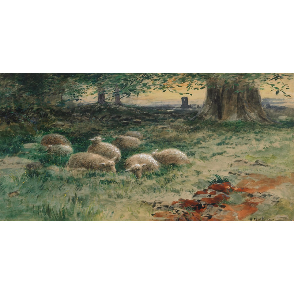 Appraisal: MARMADUKE MATTHEWS O S A R C A SHEEP GRAZING