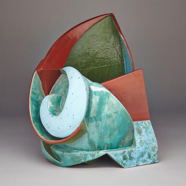 Appraisal: KATRINA CHAYTOR - UNTITLED earthenware height cm painted signature and