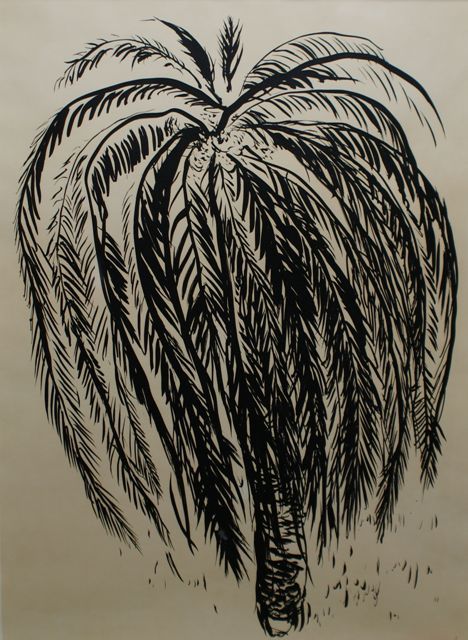 Appraisal: Brett Whiteley - Palm Tree silkscreen signed 'brett whiteley' lower