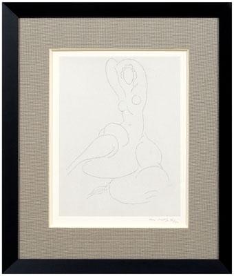 Appraisal: Henri Matisse etching French - Odalisque Nu pour Cleveland edition