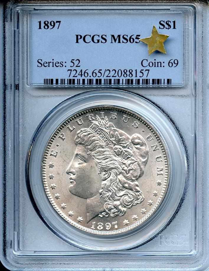 Appraisal: MS PCGS Brilliant frosty-white surfaces are nearly smooth enough to