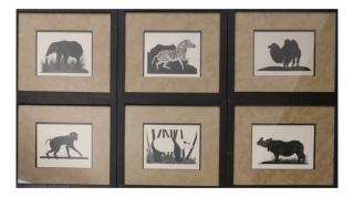 Appraisal: Jungle Animal Themed Lithographs Six jungle animal themed lithographs including