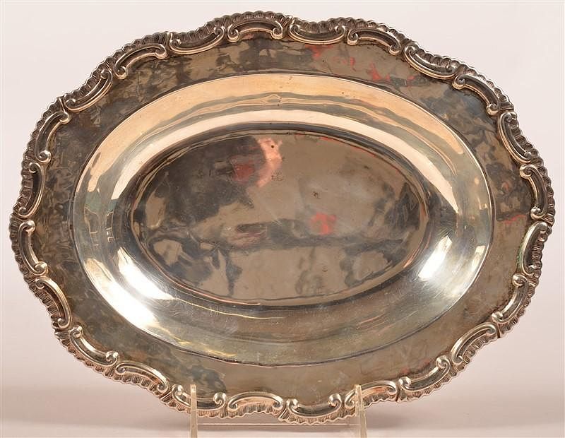 Appraisal: Sterling Silver Vegetable Bowl Signed FPC Peru Sterling Silver Open