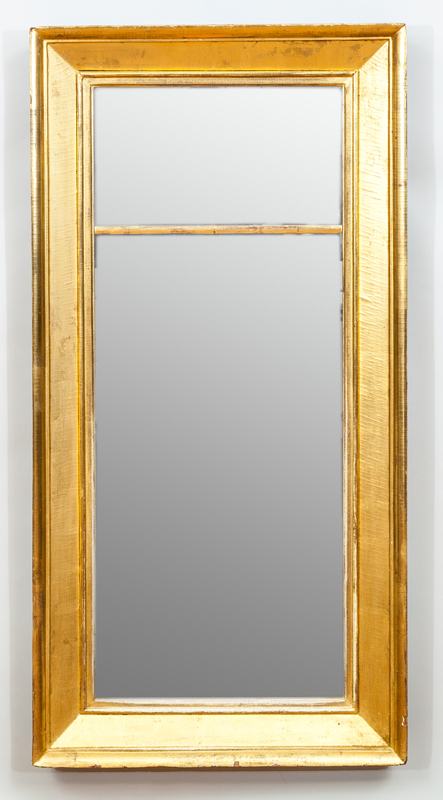 Appraisal: CLASSICAL GILTWOOD TWO-PART PIER MIRROR x x in Estate of