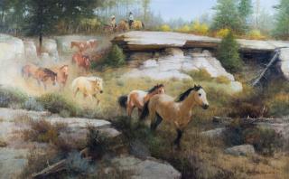 Appraisal: Homeward Bound by Howard Rogers Howard Rogers - oil on