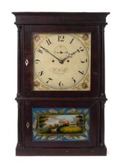 Appraisal: A Federal Mahogany Shelf Clock Height x width x depth