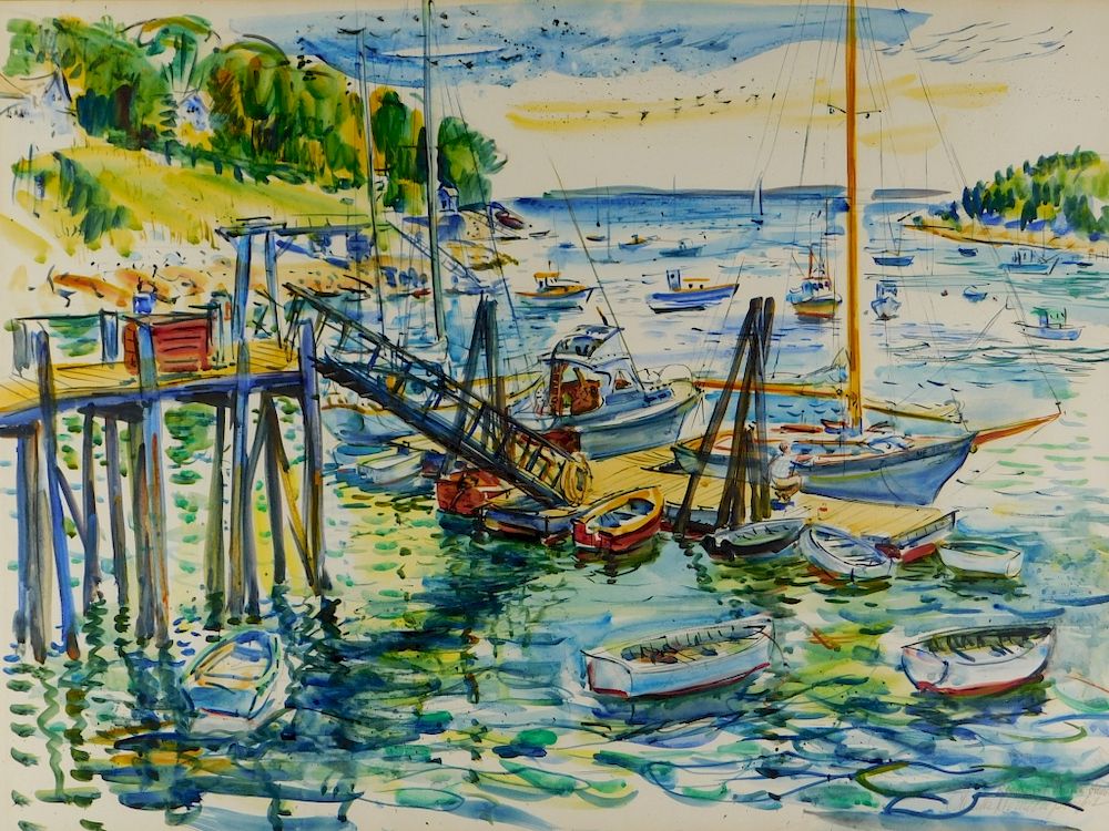 Appraisal: Charles Demetropoulos Impressionist Maine Painting Charles Demetropoulos Massachusetts - Impressionist