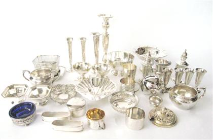 Appraisal: Collection of sterling silver hollowware th century