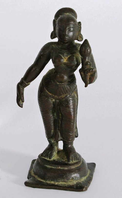 Appraisal: A bronze Annamese figure of a dancing girl cm high