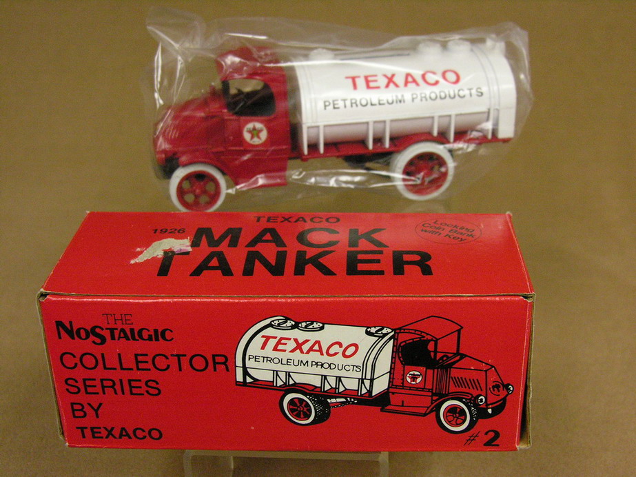 Appraisal: TEXACO ERTL BACK NO MACK TANKER MINT IN BOX Truck