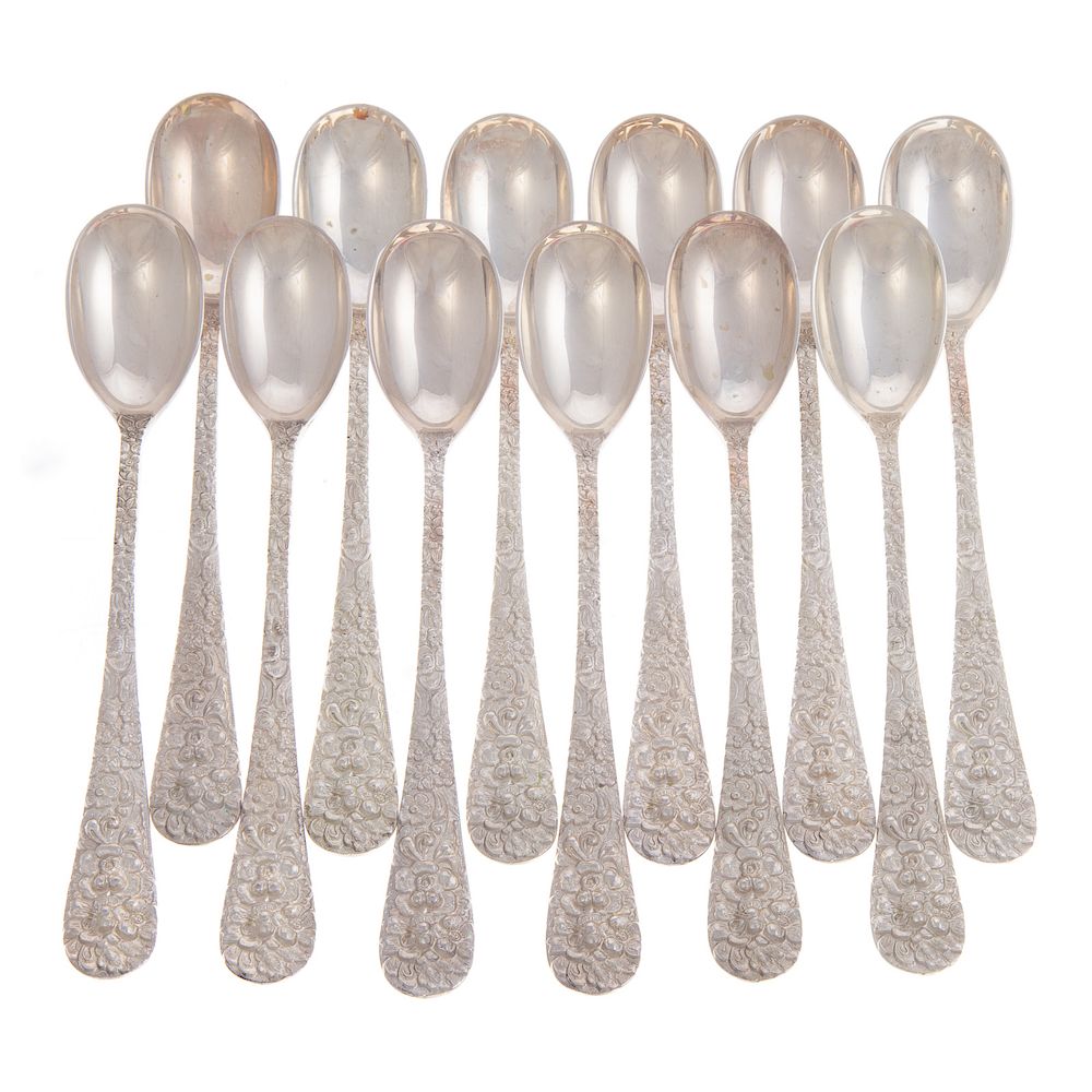 Appraisal: Stieff Rose Sterling Parfait Sherbet Spoons No monograms ozt Condition