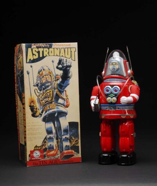 Appraisal: Contemporary Roscoe Astronaut Toy Description Japanese Made by Osaka Red