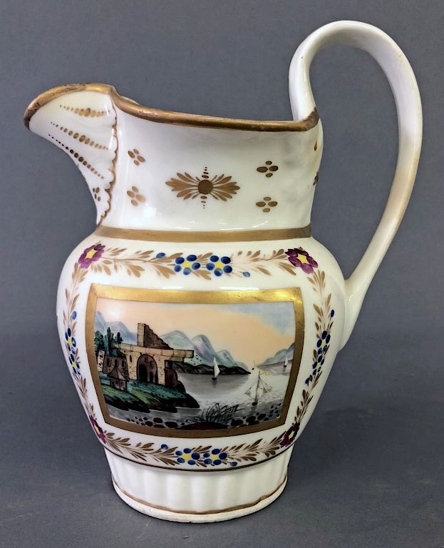 Appraisal: William Ellis Tucker Porcelain Pitcher William Ellis Tucker porcelain pitcher