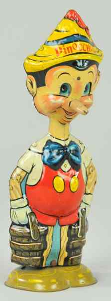 Appraisal: MARX PINOCCHIO Walt Disney Productions lithographed wind-up toy very colorful