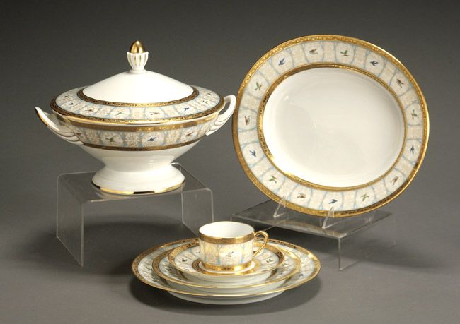 Appraisal: Haviland Limoges 'Bengalis' Dinner Service C H Field Modern Consisting