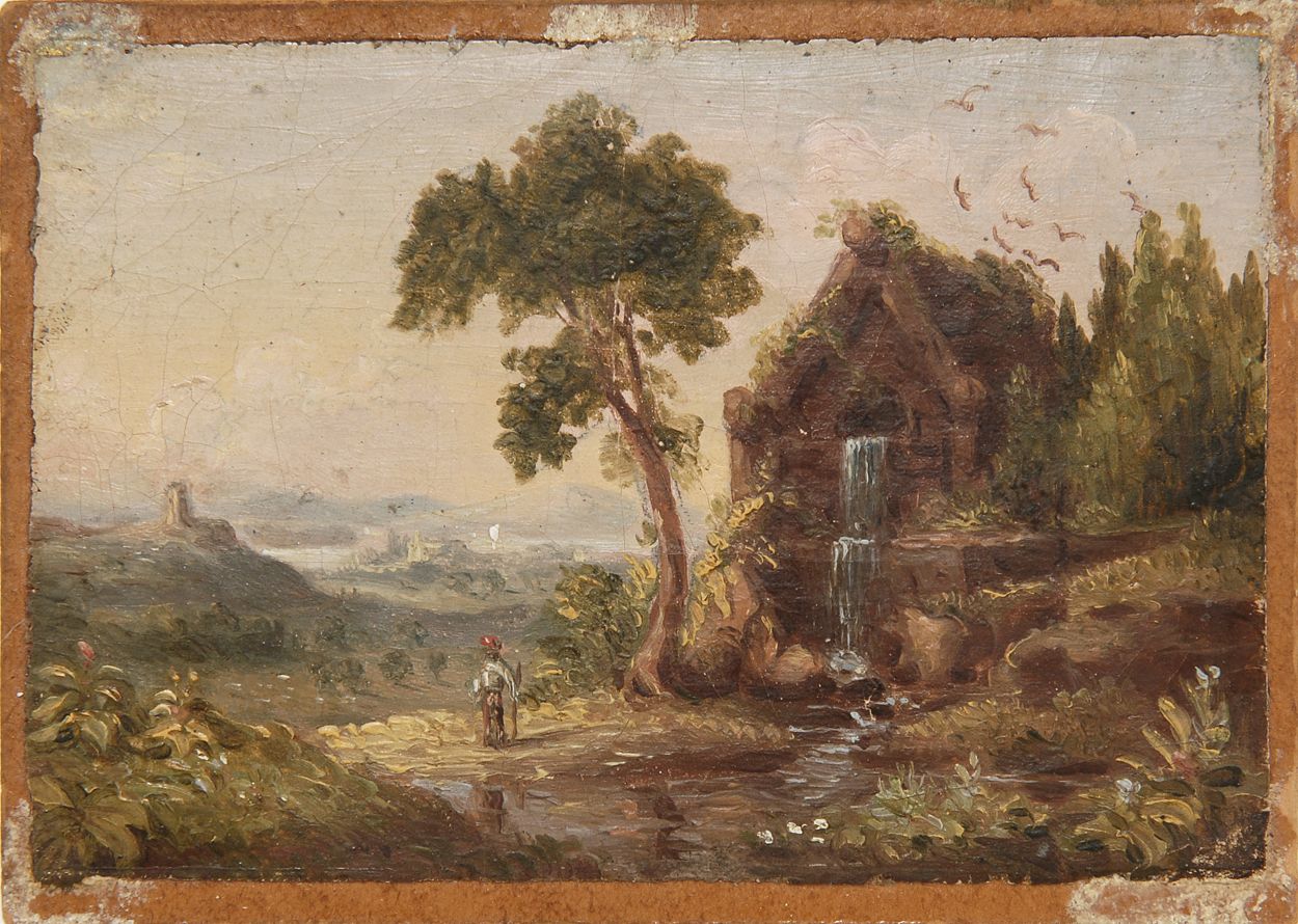 Appraisal: ATTRIBUTED TO THOMAS COLEAmerican - Romantic landscape with mill and