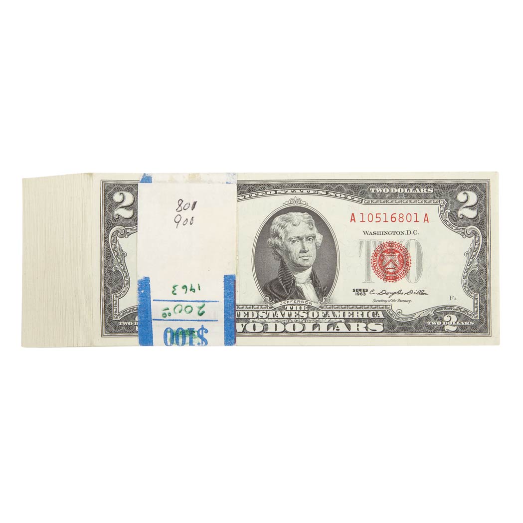 Appraisal: Legal Tender Notes Fr Choice Uncirculated pack of one hundred