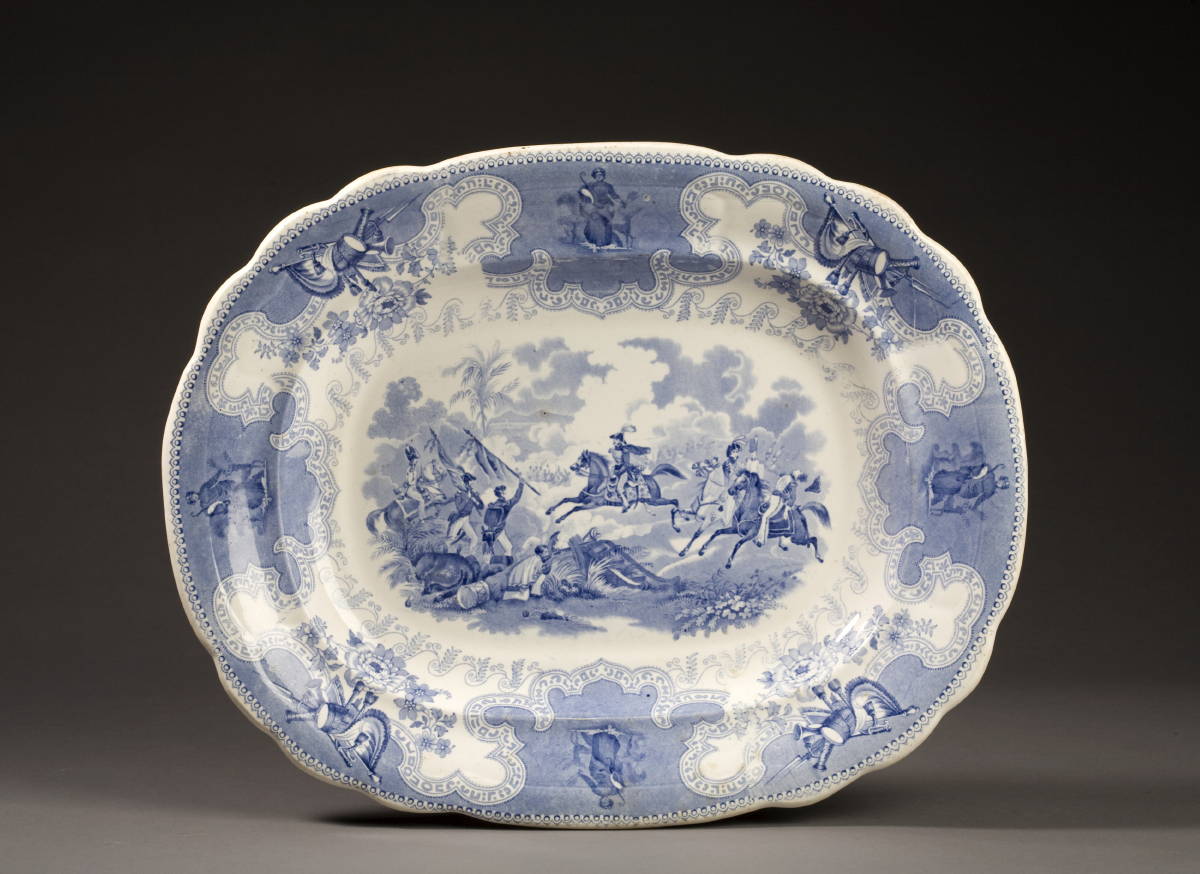 Appraisal: TEXIAN CAMPAIGNE BATTLE OF RESACA DE LA PALMA STAFFORDSHIRE LIGHT-BLUE