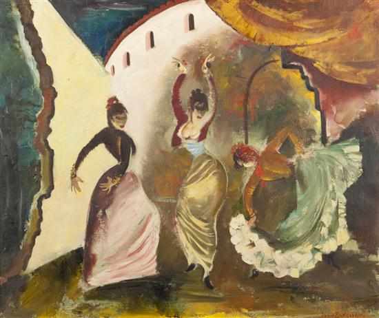 Appraisal: Doris Clare Zinkeisen British - Spanish Dancers oil on canvas